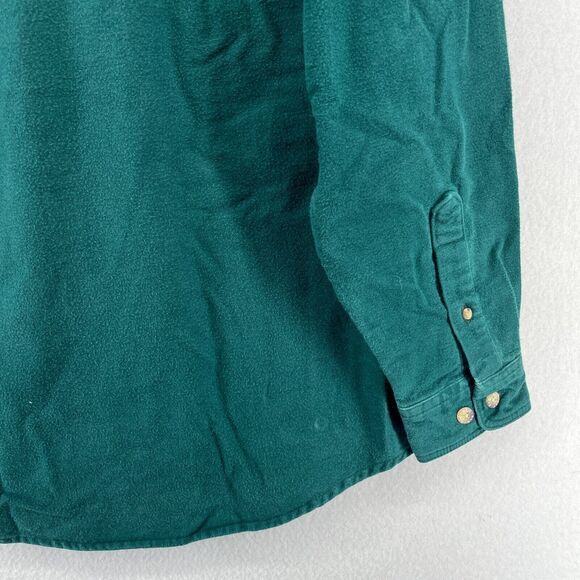 AMERICAN LEGEND OUTFITTERS Shirt Mens XL Chamois Flannel Work Cotton Green - Picture 8 of 14
